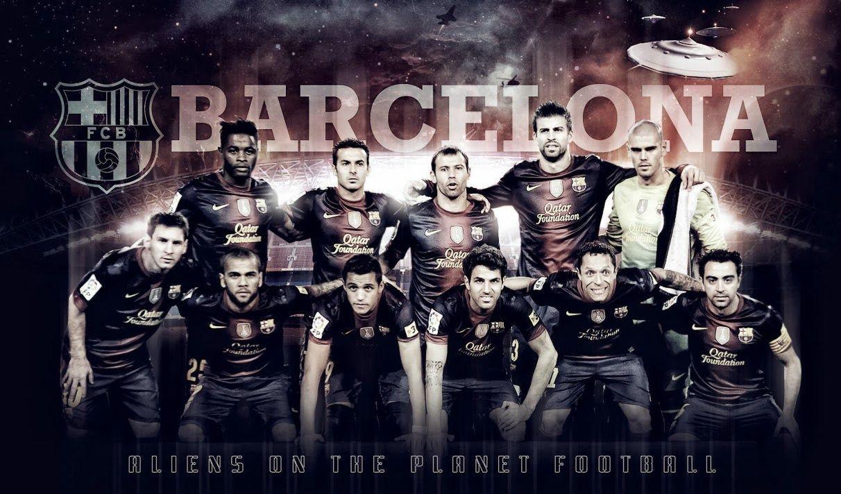 1212x712 FC Barcelona Players Wallpaper
