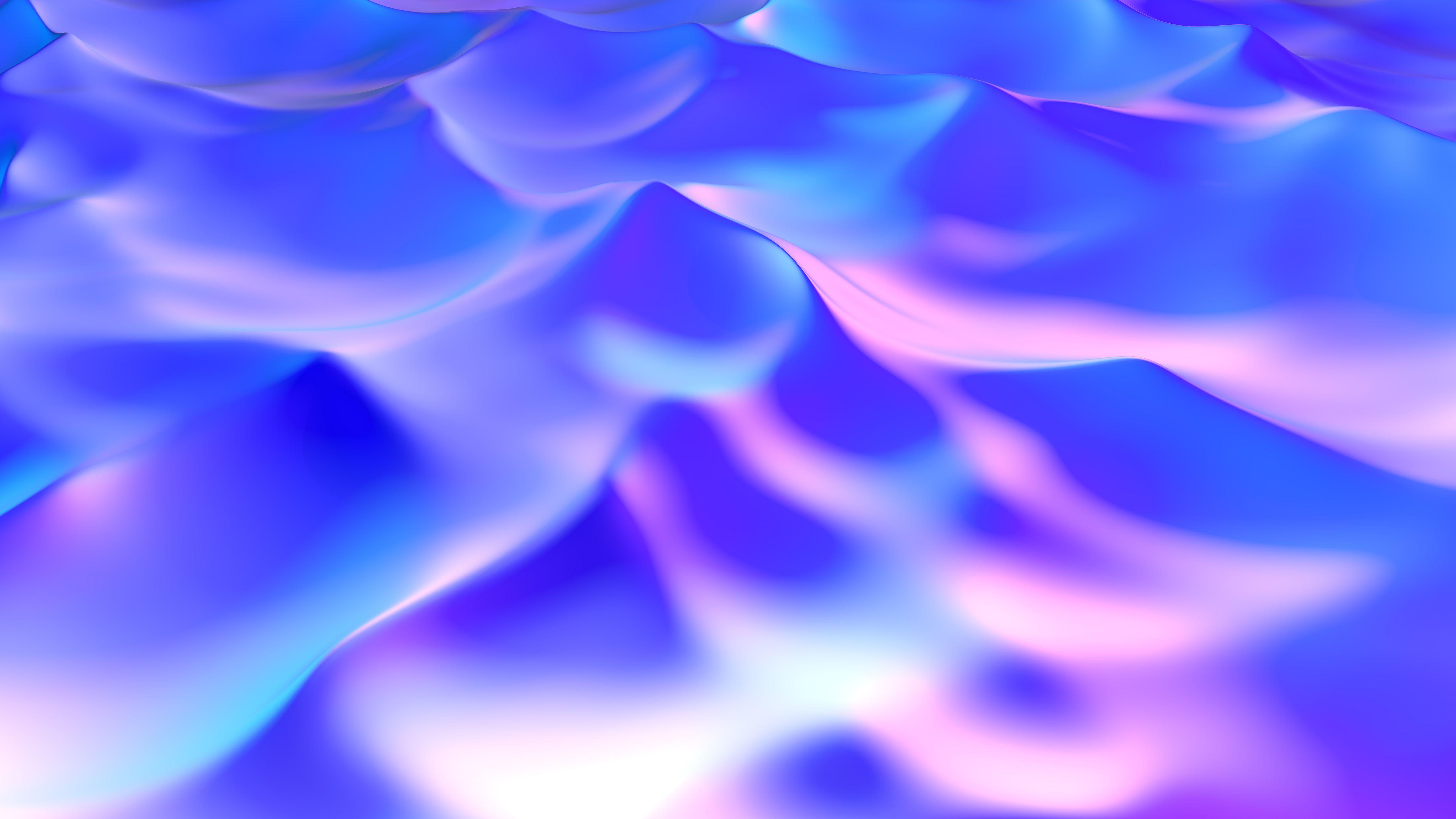 5120x2880 Neon Water Stream 5K Wallpaper