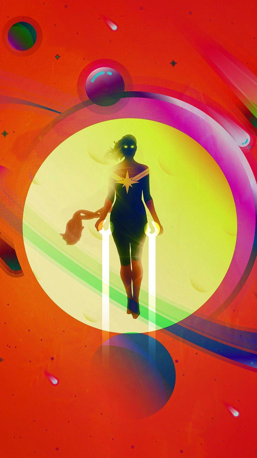 1080x1920 Captain Marvel Background Hupages Download iPhone Wallpaper