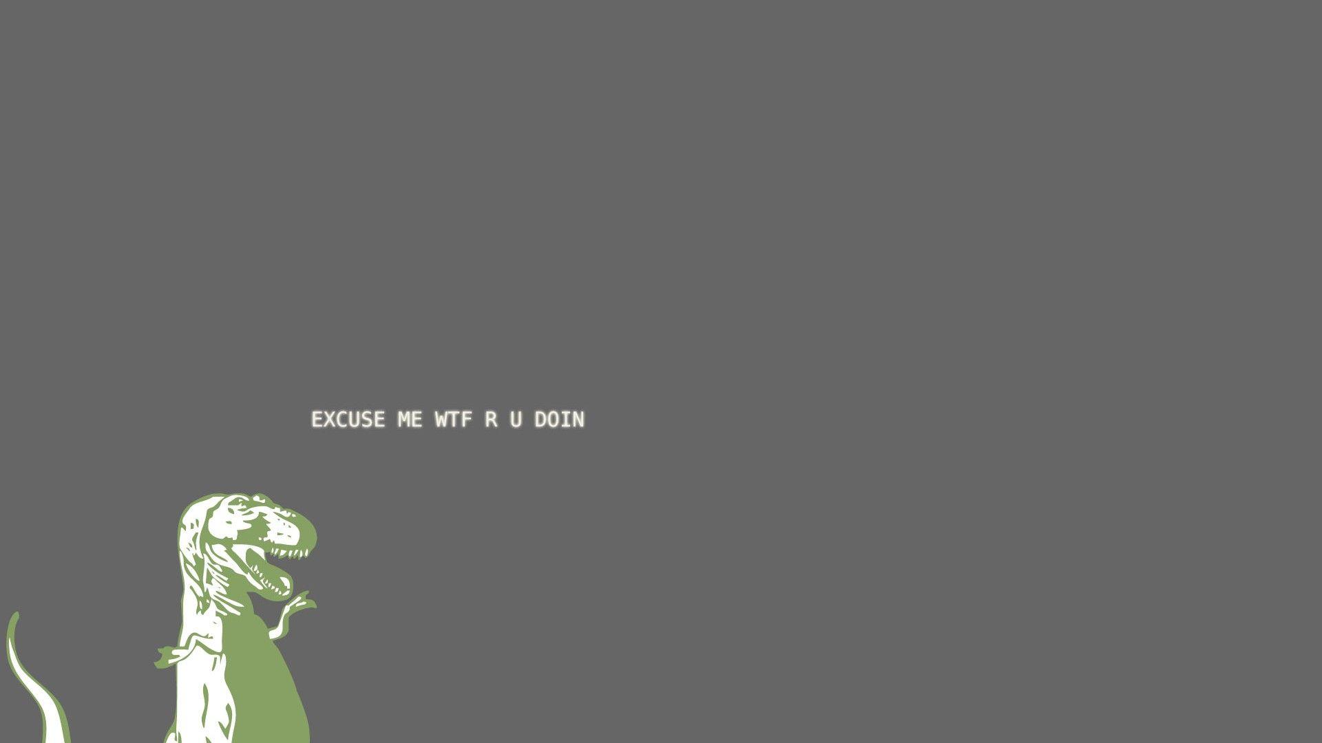 1920x1080 Free download ScreenHeaven Tyrannosaurus Rex grey background meme