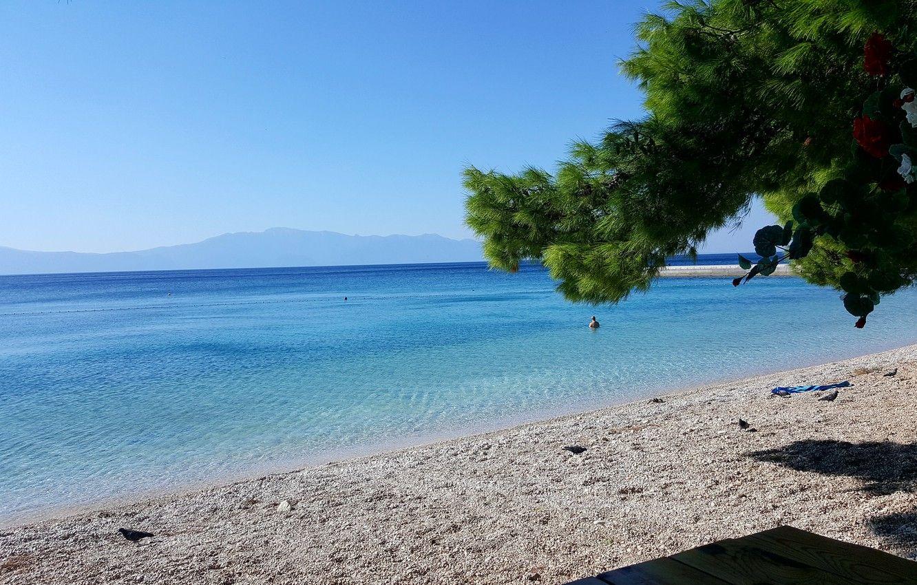 1332x850 Wallpaper summer, beach, sea, croatia, zaostrog, adriatic sea
