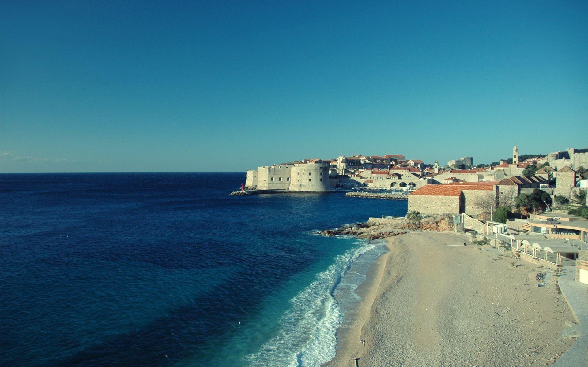 1920x1200 Banje beach, Dubrovnik, Croatia HD Wallpaper. Background Image