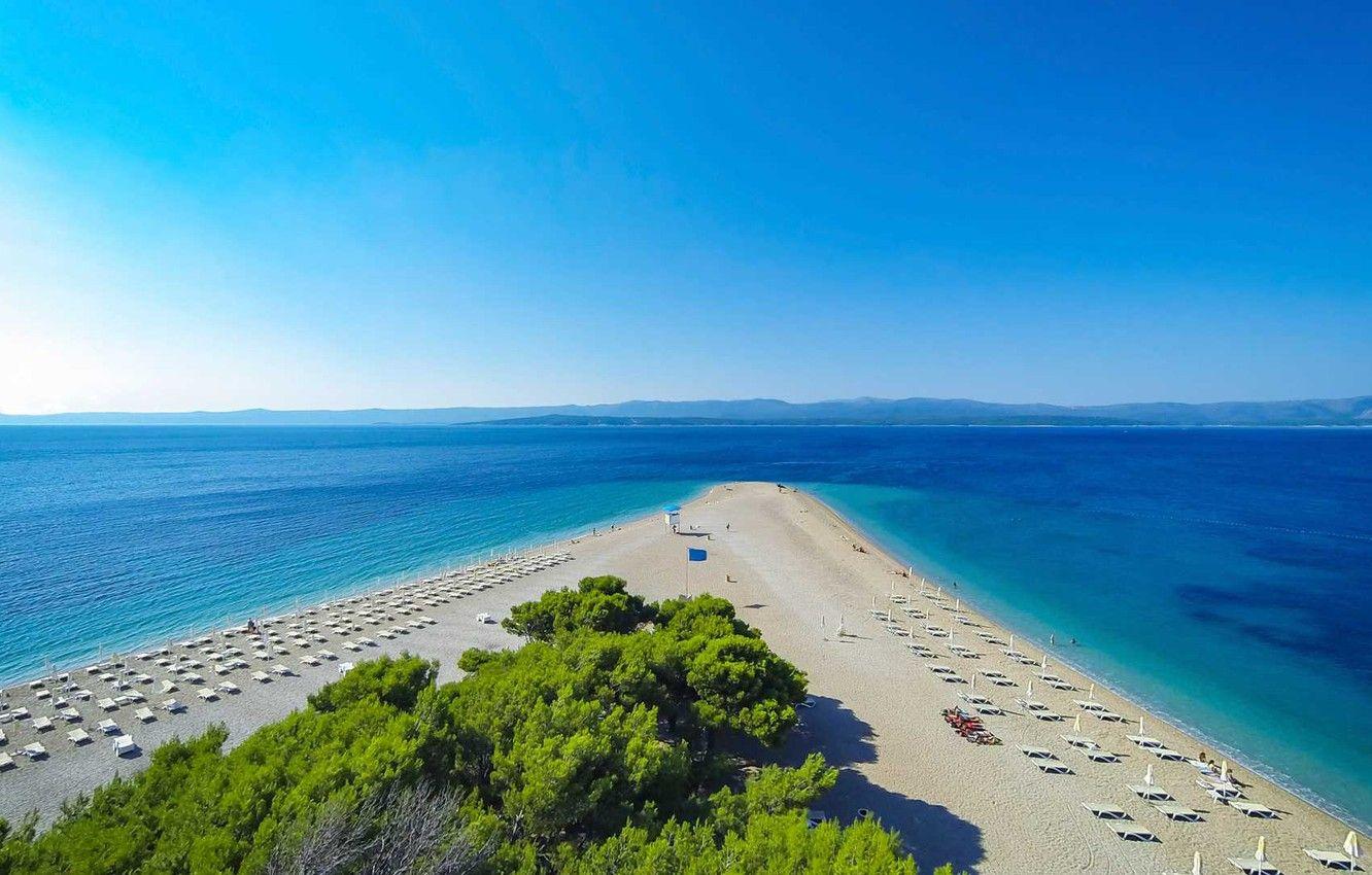 1332x850 Wallpaper sea, beach, Croatia, Jadran, the island of brac, Bol