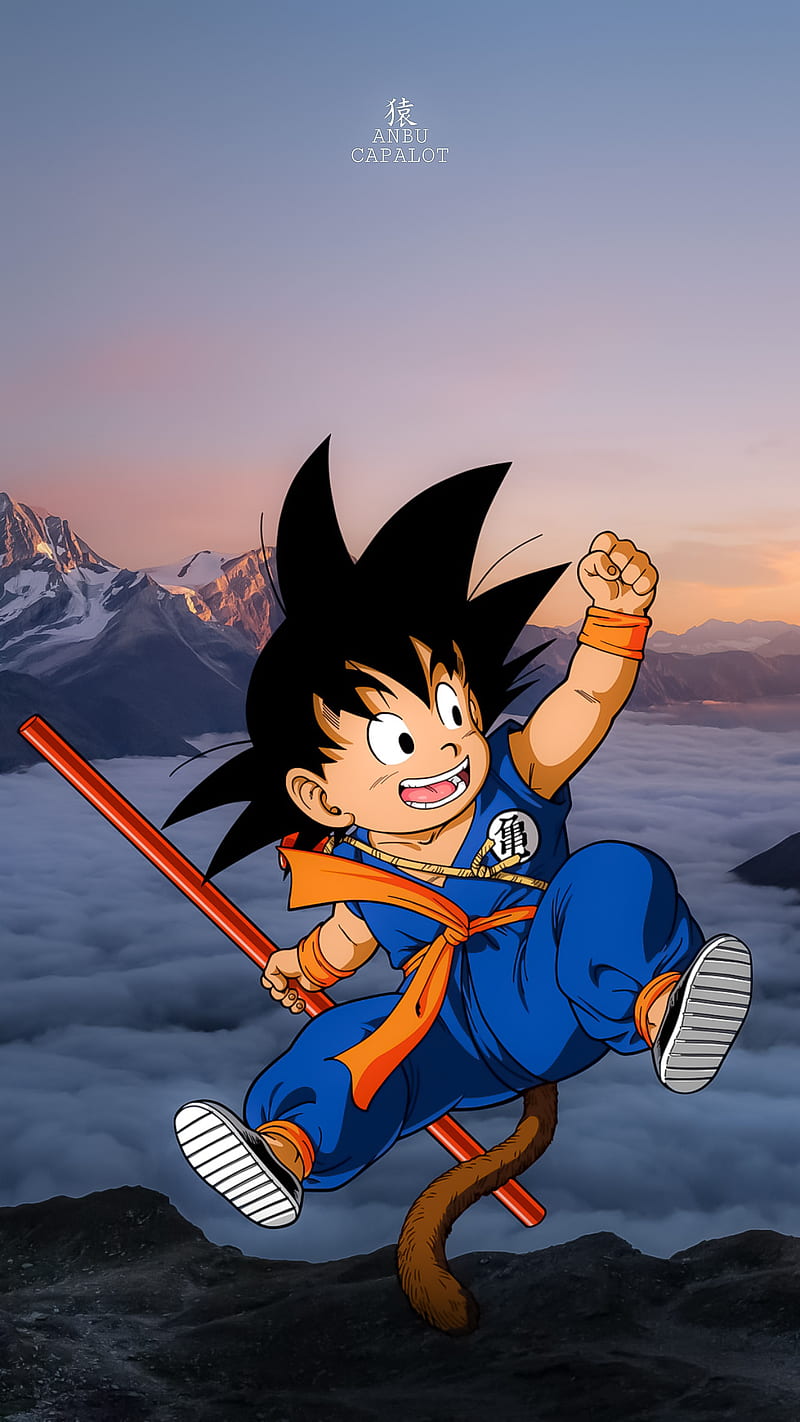 800x1422 Kid goku, dragon ball, HD phone wallpaper
