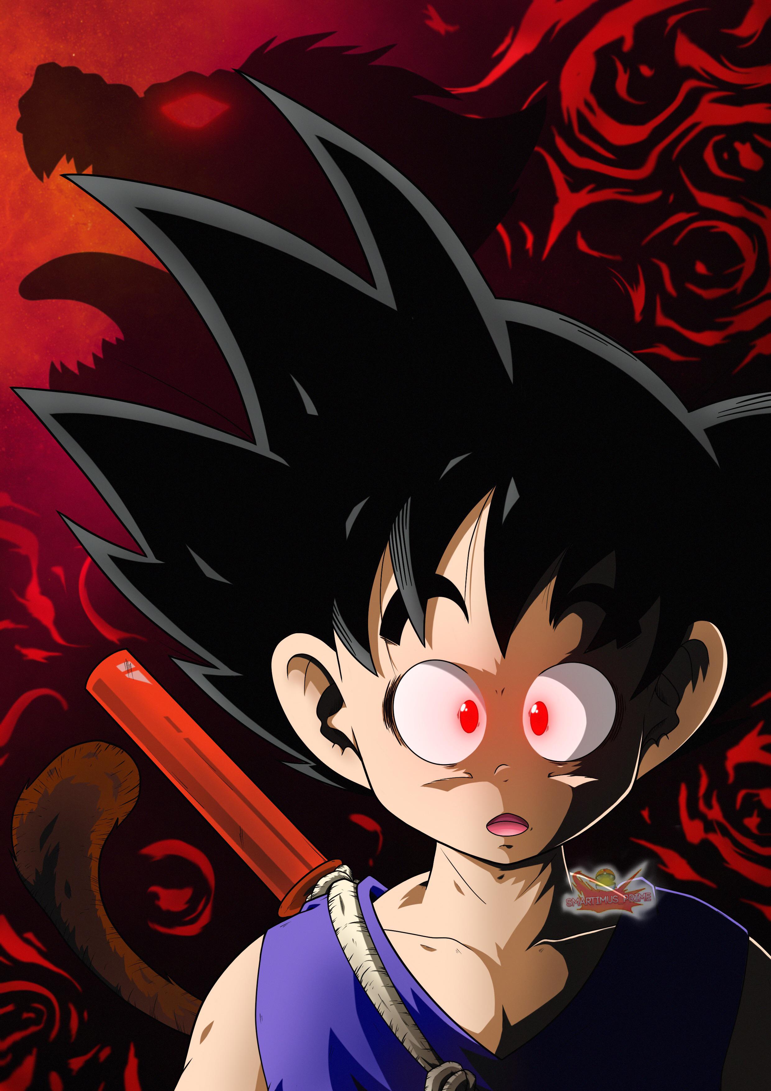 2480x3508 Kid Goku Transforms! Fan art
