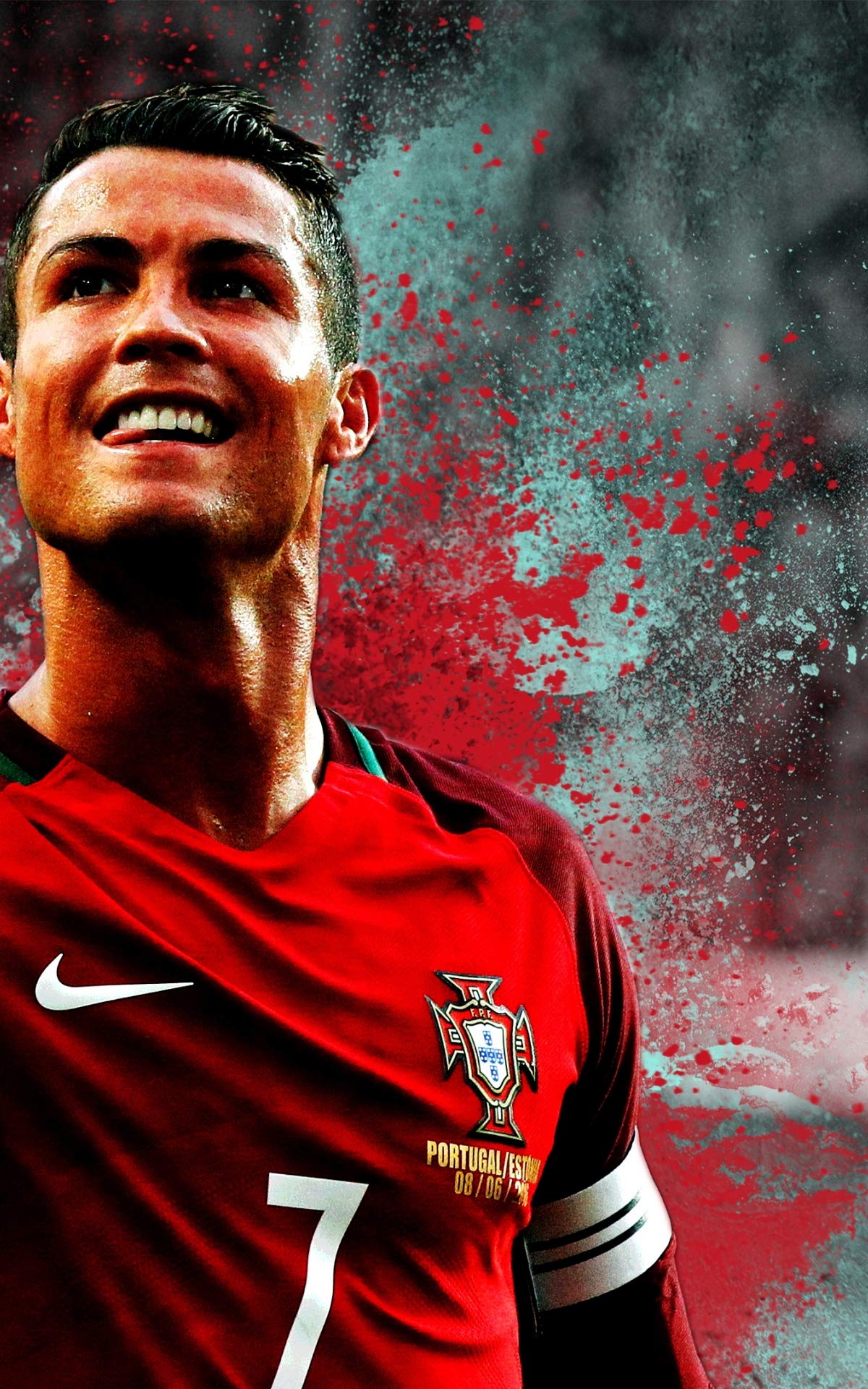 1200x1920 SIGNOOGLE Christiano Ronaldo Portugal Juventus Real Madrid Wall Posters Wallpaper Design Image With Quotes For Sports Club Living Boys Room Wall Bedroom 18 x 12 Inch : Amazon.in: Home & Kitchen
