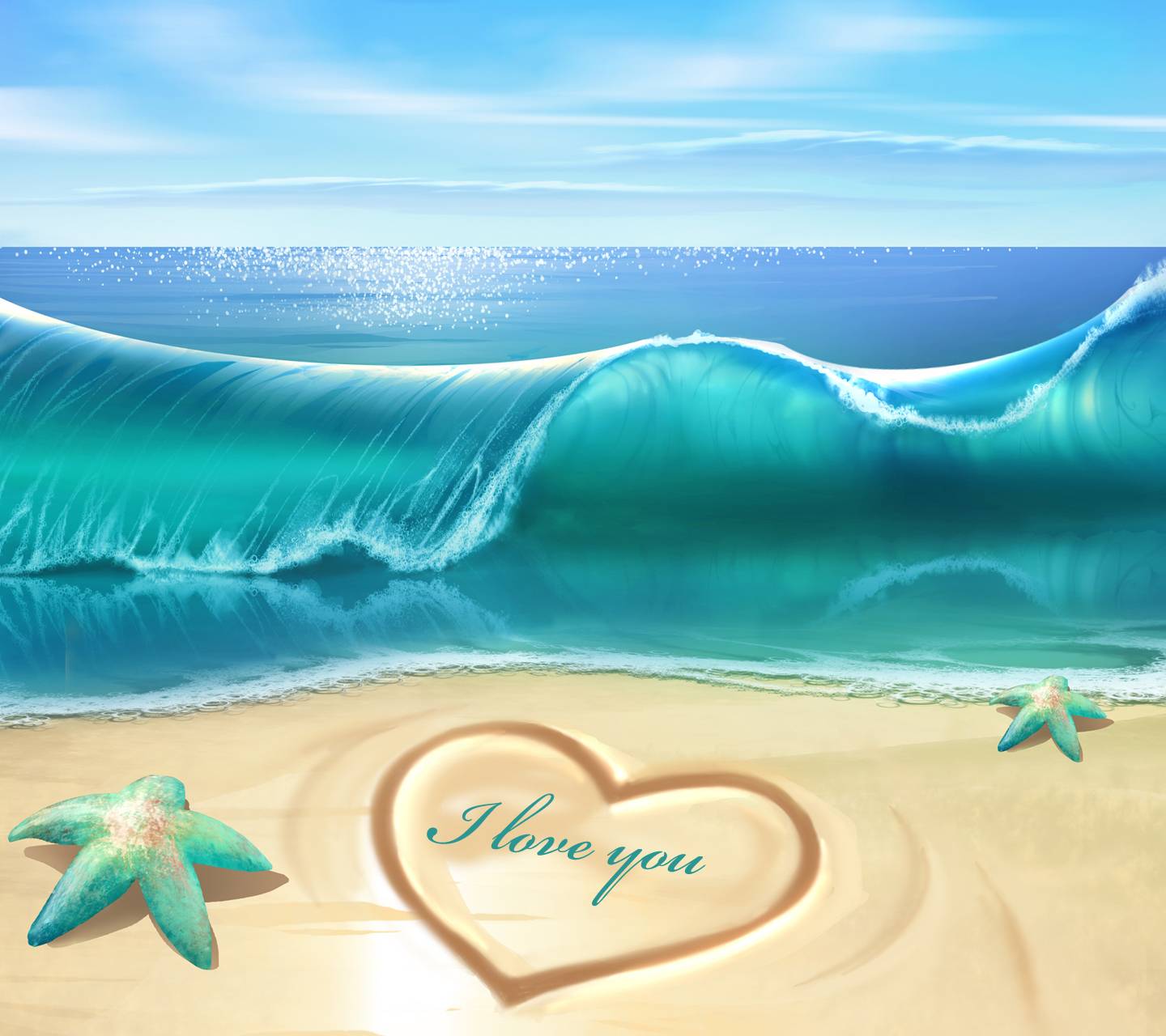 1440x1280 Summer Love wallpaper