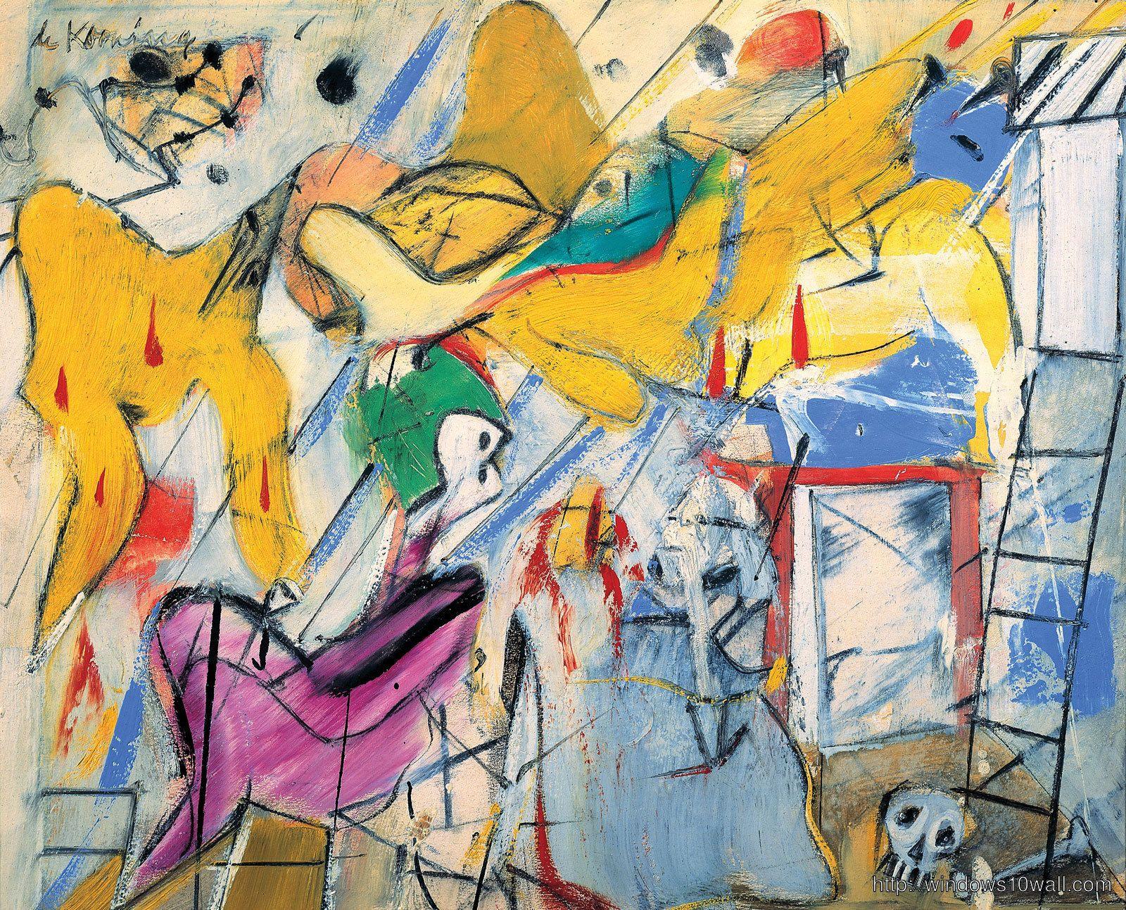 1600x1293 Abstract Expressionism De Kooning Wallpaper