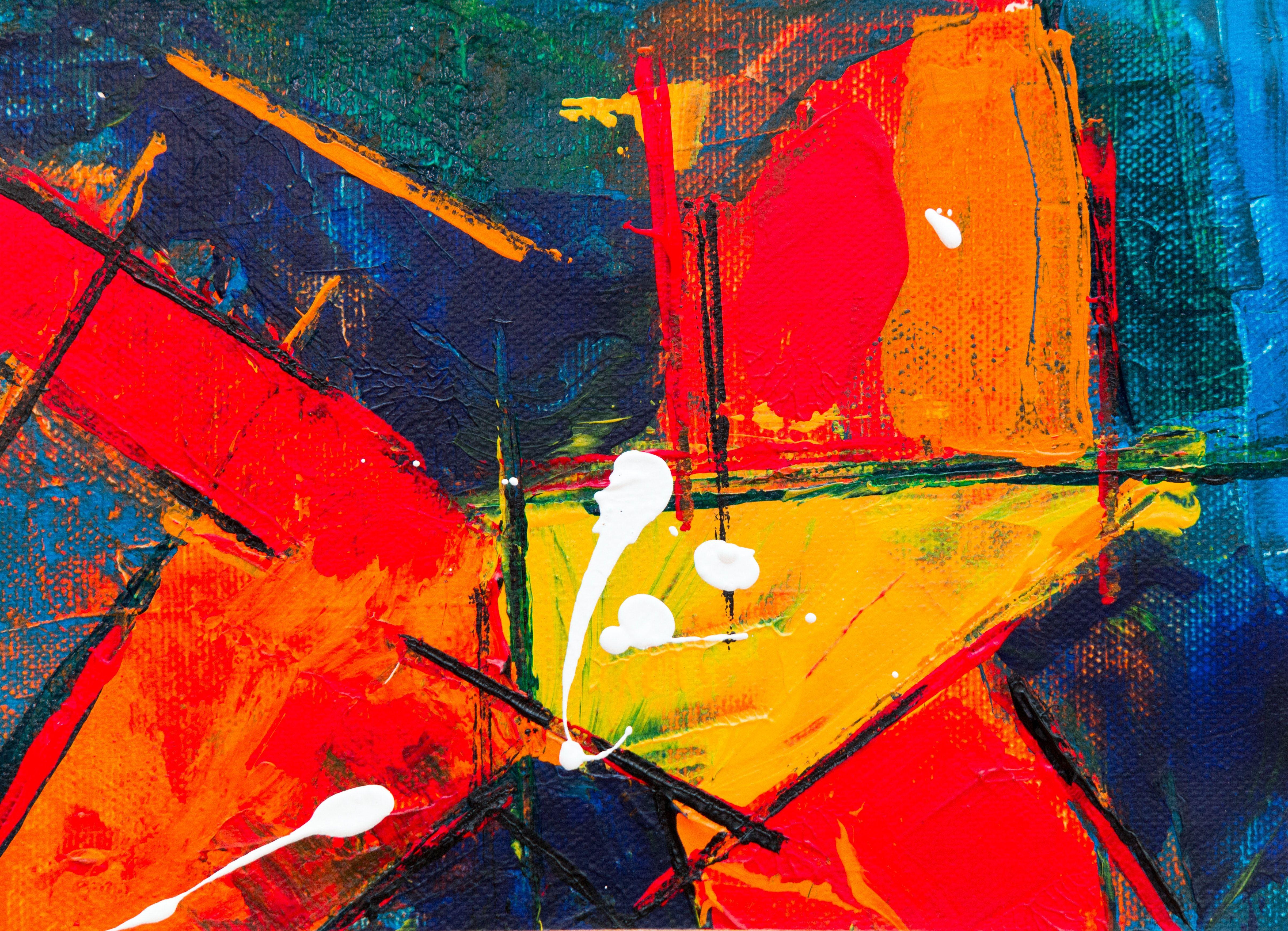 4813x3480 Free of abstract expressionism, abstract painting