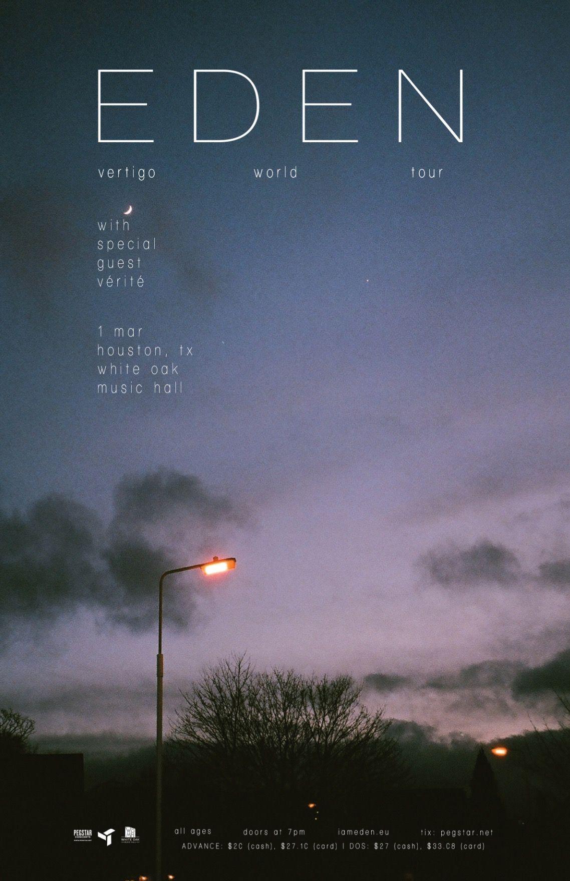 1138x1760 Eden Vertigo. Eden Project, Eden Lyrics, Vertigo Poster