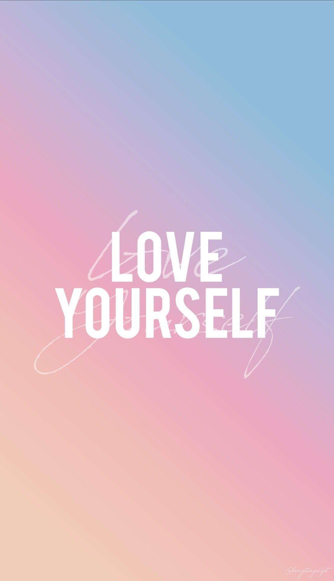 1106x1920 Aesthetic Love Yourself Wallpaper