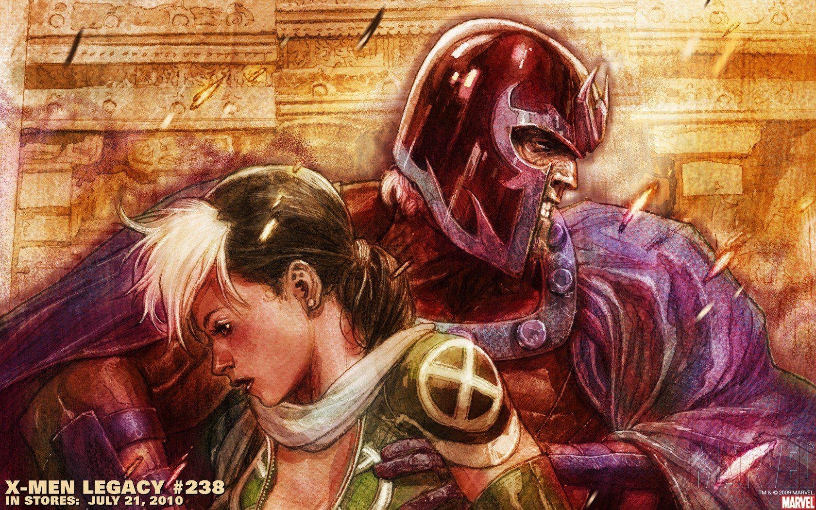 1680x1050 Magneto Rogue Marvel Comics wallpaperx1050