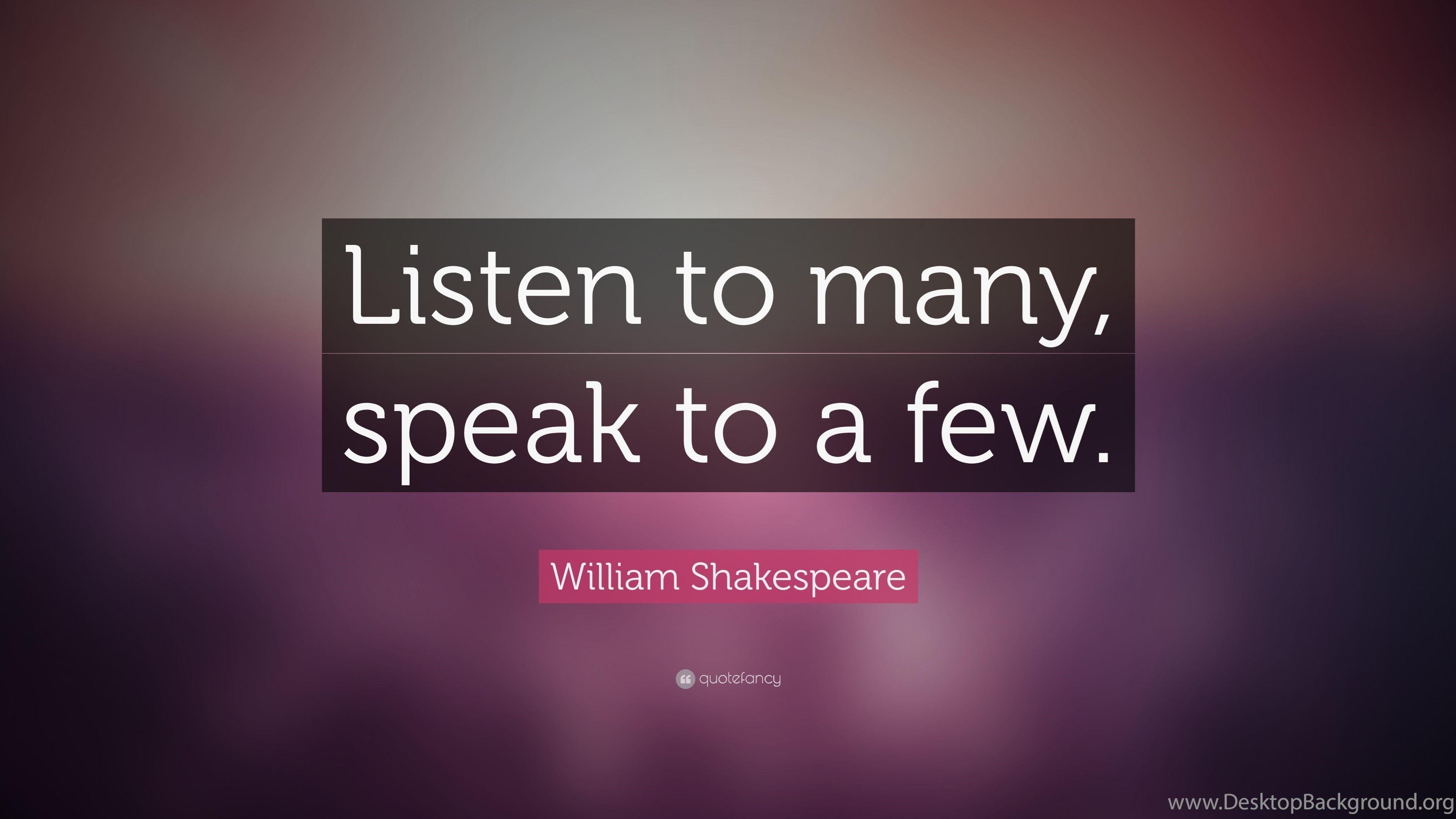 3840x2160 William Shakespeare Quotes HD Wallpaper Desktop Wallpaper