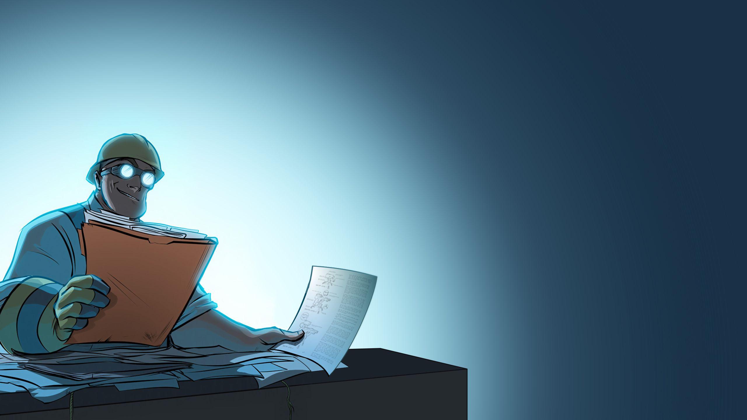 2560x1440 Engineer Cartoon desktop PC and Mac wallpaper