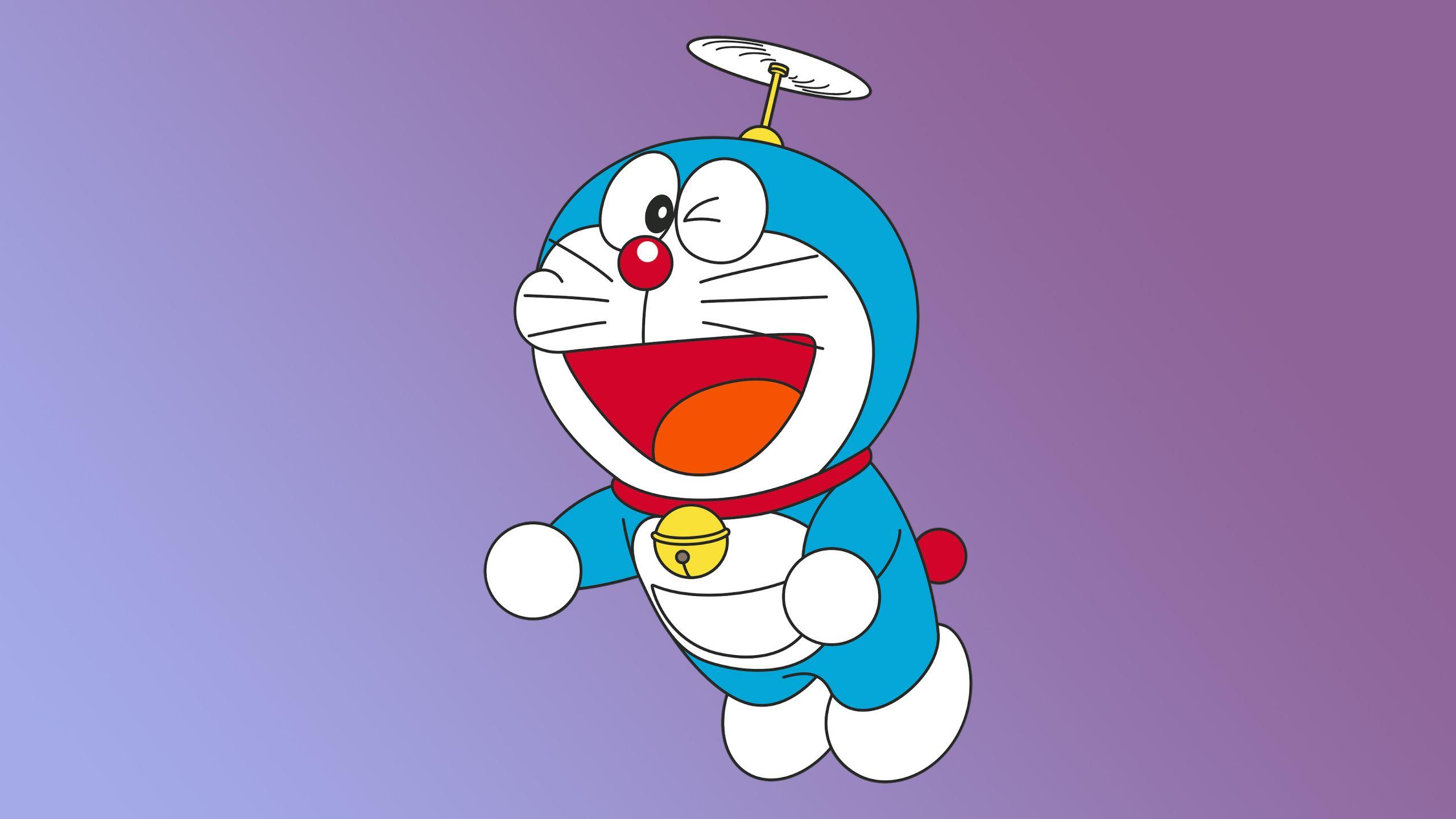 2560x1440 Doraemon Minimal 4K 1440P Resolution Wallpaper, HD
