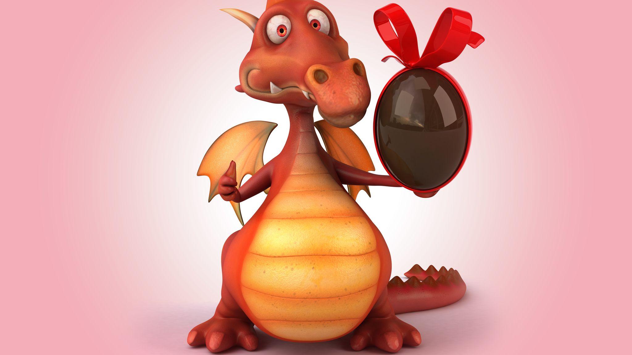 2048x1152 Cute Dragon Easter Eggs 5k 2048x1152 Resolution HD 4k