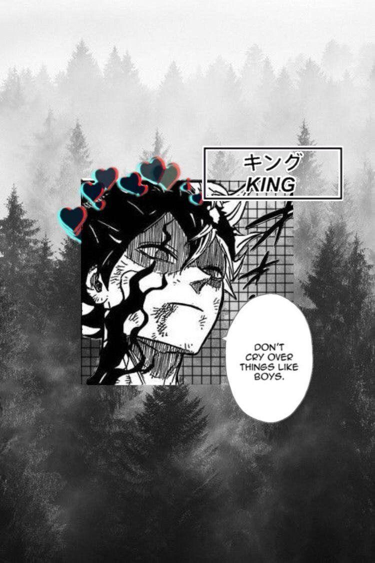 750x1125 Aesthetic Anime Wallpaper Black And White