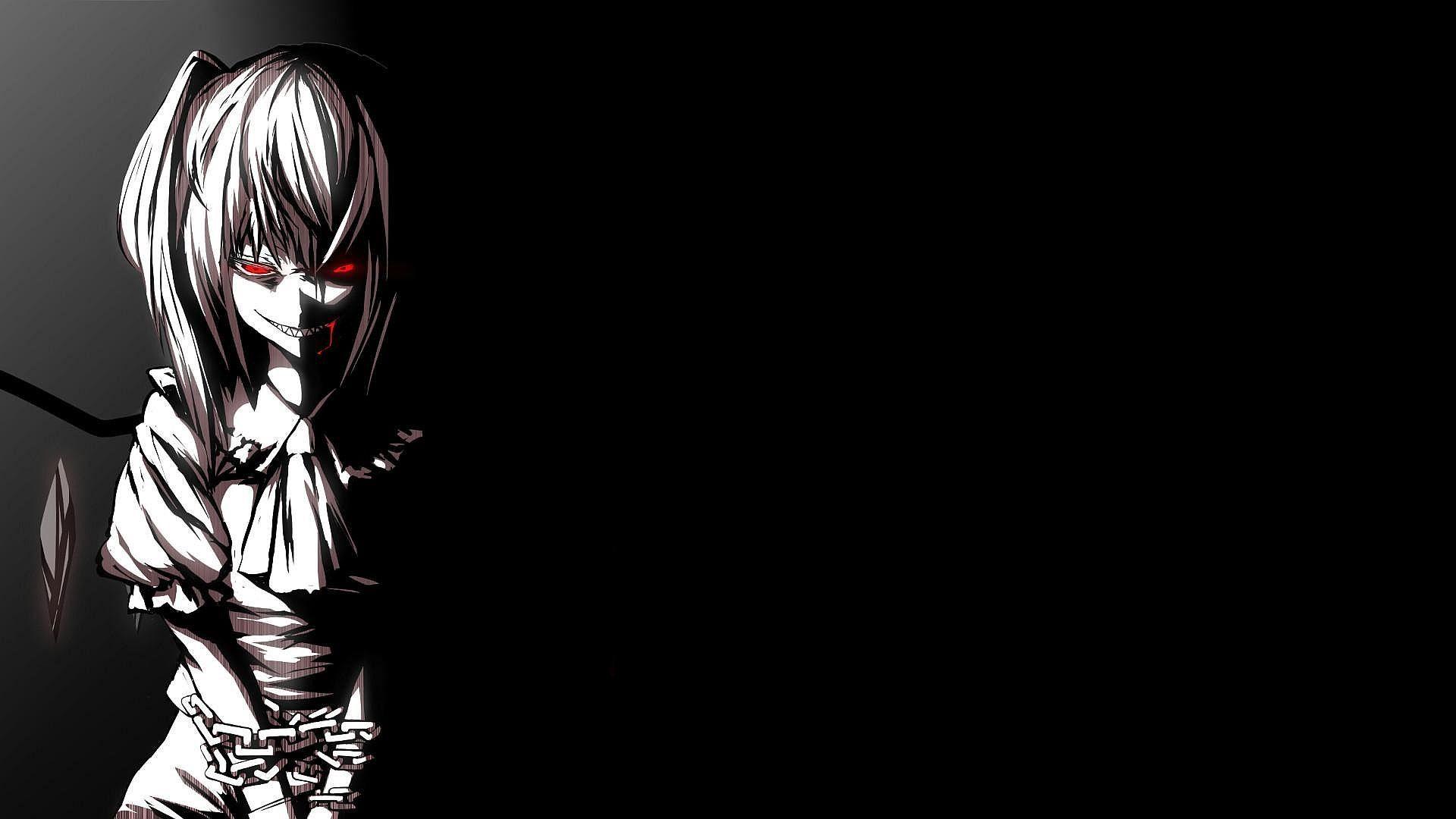 1920x1080 Red and Black Anime Wallpaper