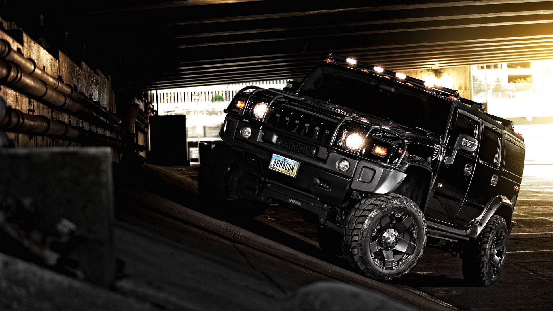 1920x1080 Download wallpaper 1920x1080 hummer, h black, off road, suv full hd, hdtv, fhd, 1080p HD background