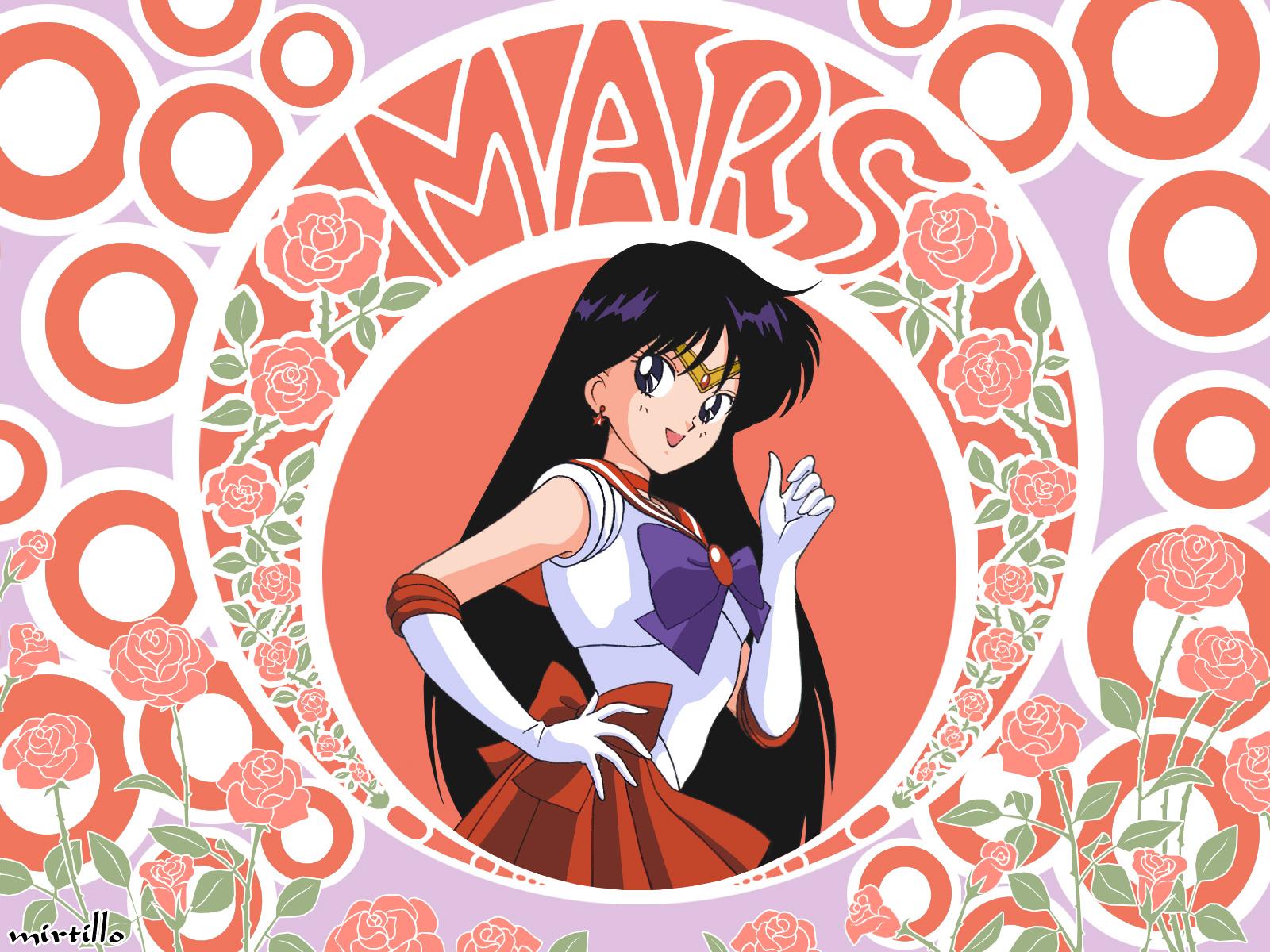 1600x1200 Sailor Mars Desktop Background. Rococo