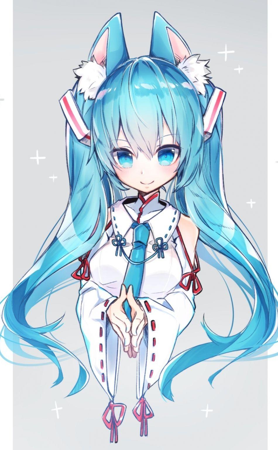 950x1534 Wallpaper Cute Miku Anime