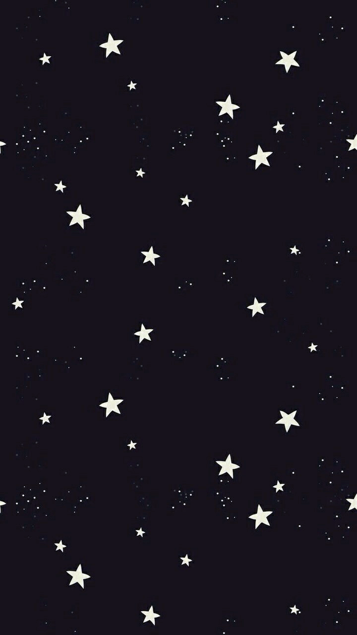 Black And White Stars Fabric Wallpaper and Home Decor  Spoonflower