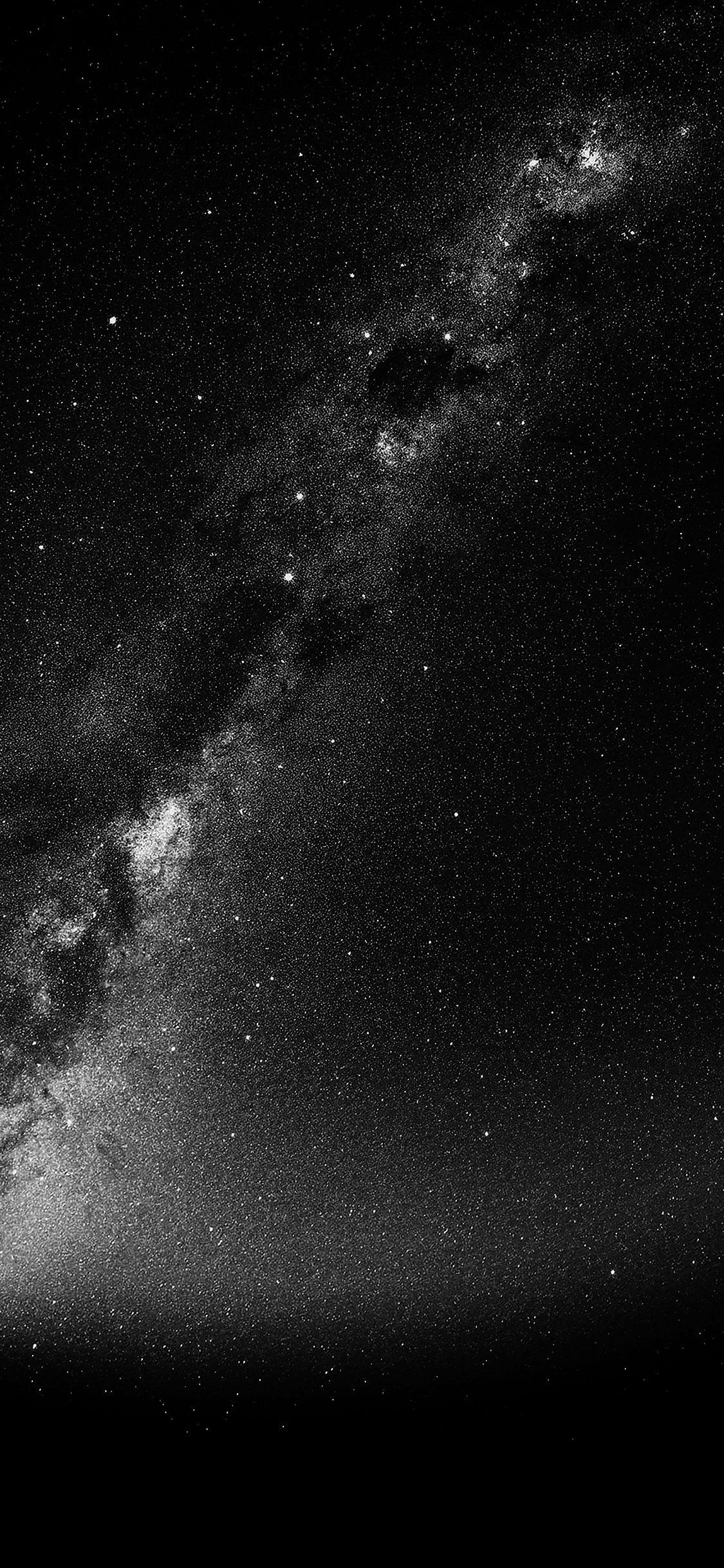 1125x2436 Summer Black Night Revisited Star Space Sky