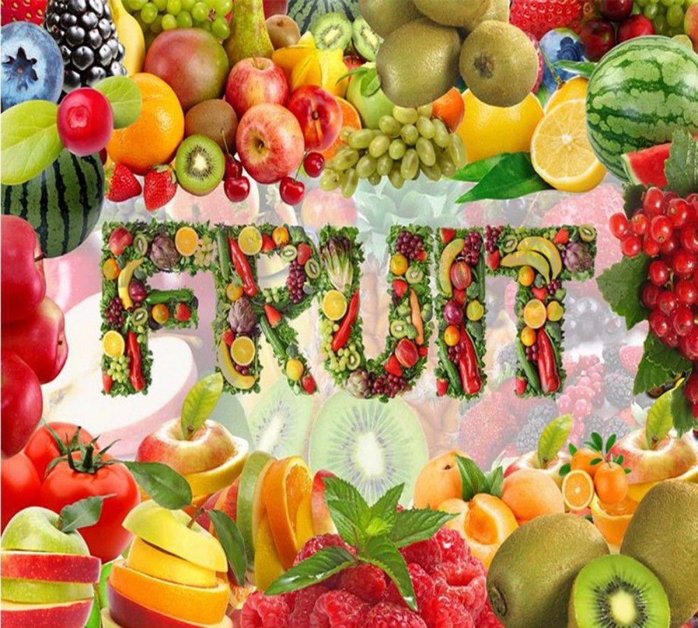 1000x900 Dropship Custom 3D Mural Wallpaper Fresh Fruits Vegetables Grape