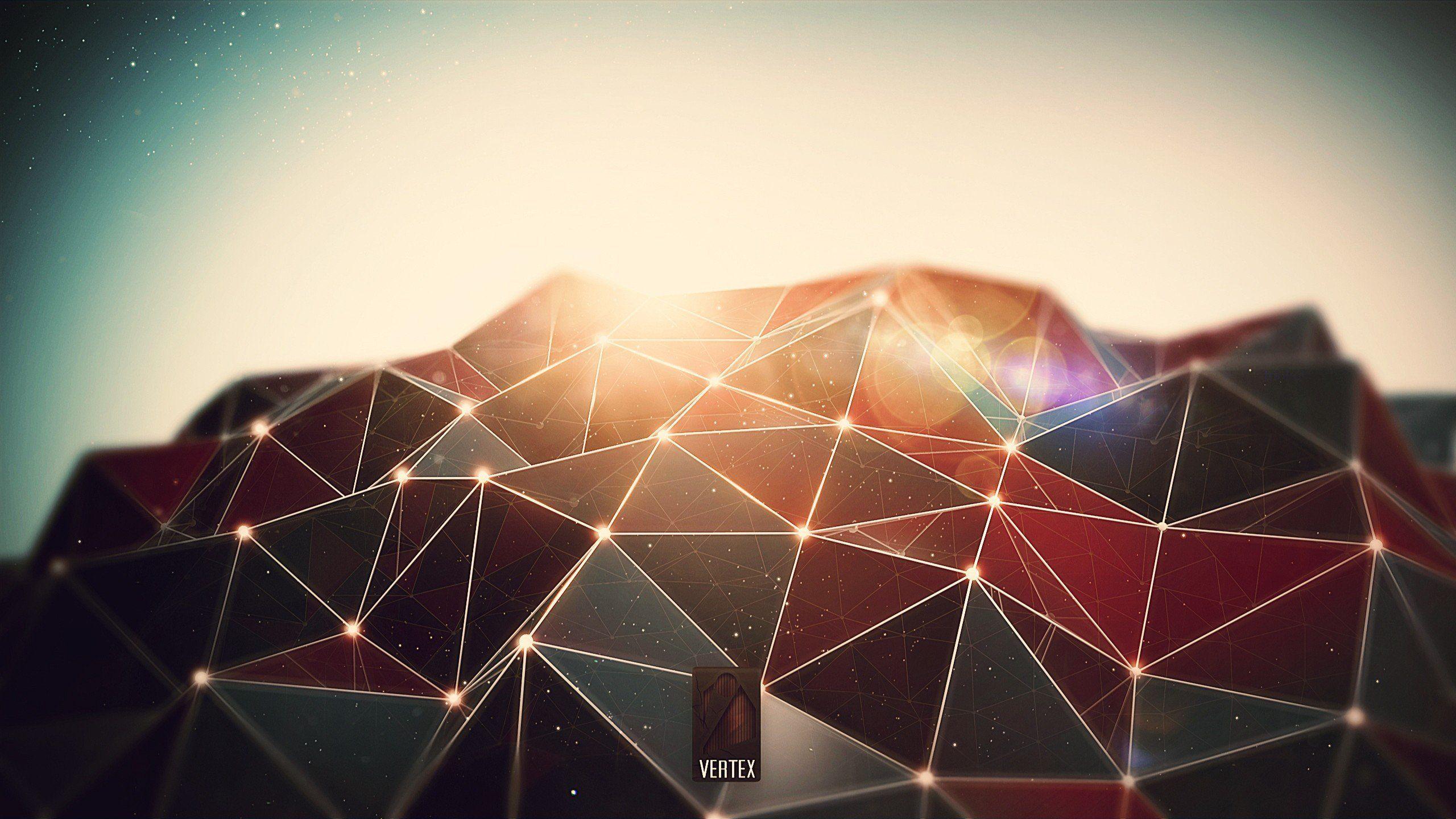 2560x1440 3D Polygon Design Wallpaper