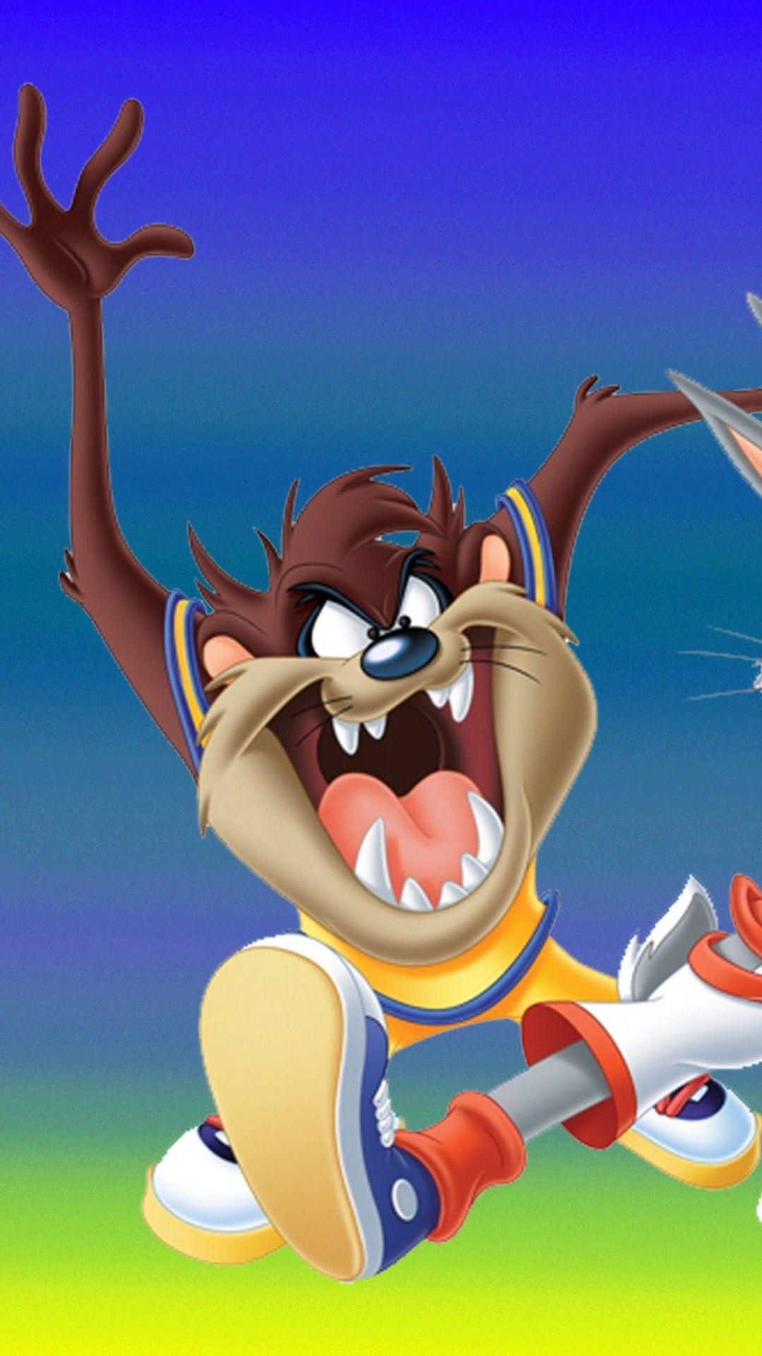 1080x1920 Gangster Tasmanian Devil Cartoon Wallpaper
