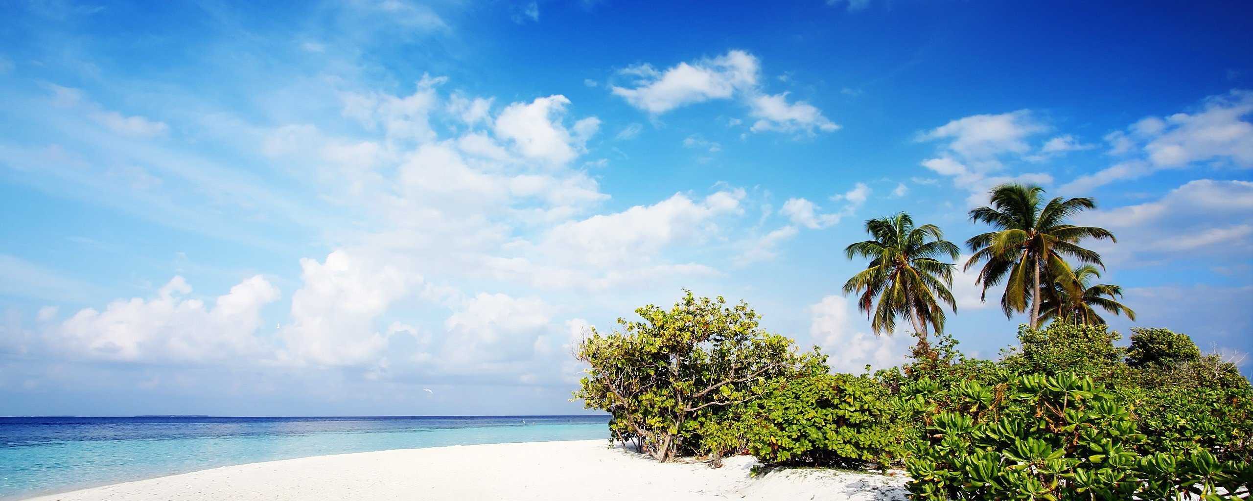 2560x1024 Beach HD Wallpaper (2560x1024)
