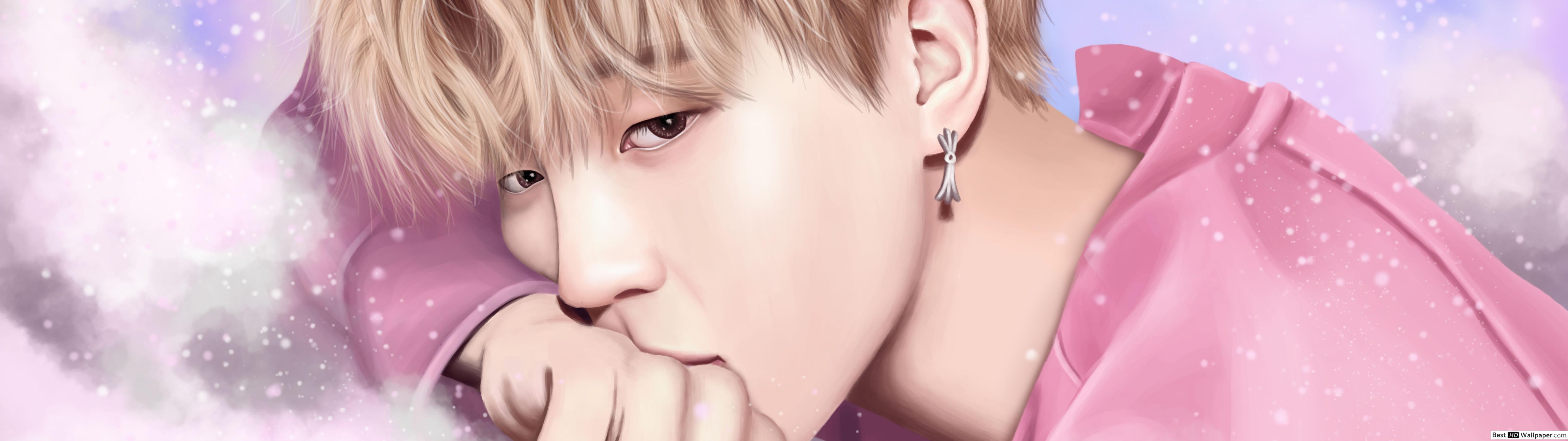 5760x1620 Park Ji Min (fanart) From BTS (K Pop Band) HD Wallpaper Download