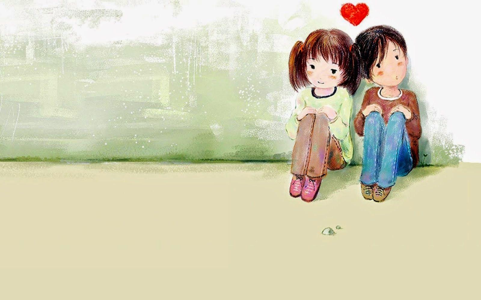 Hd Wallpaper Of Love Cartoon