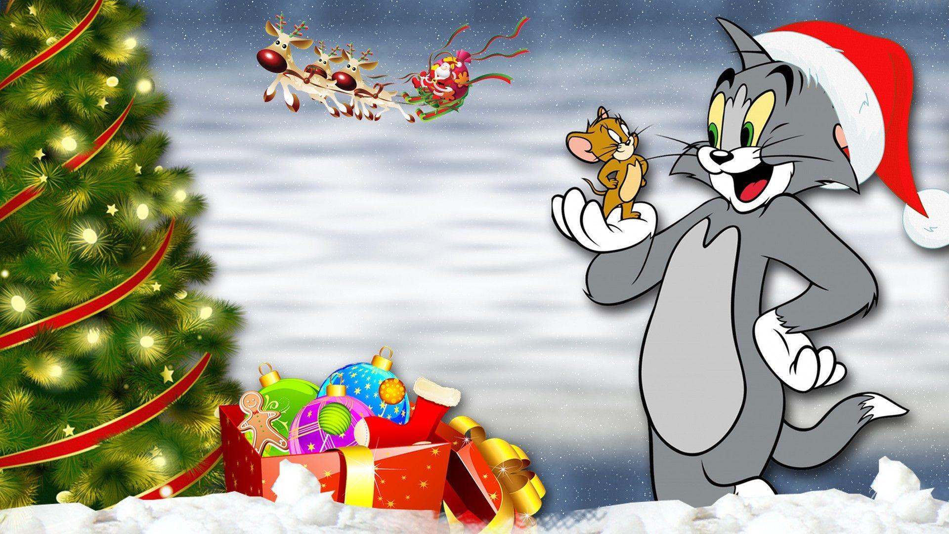 1920x1080 Tom và Jerry đêm Giáng sinh.  Tom và jerry hình nền, Tom