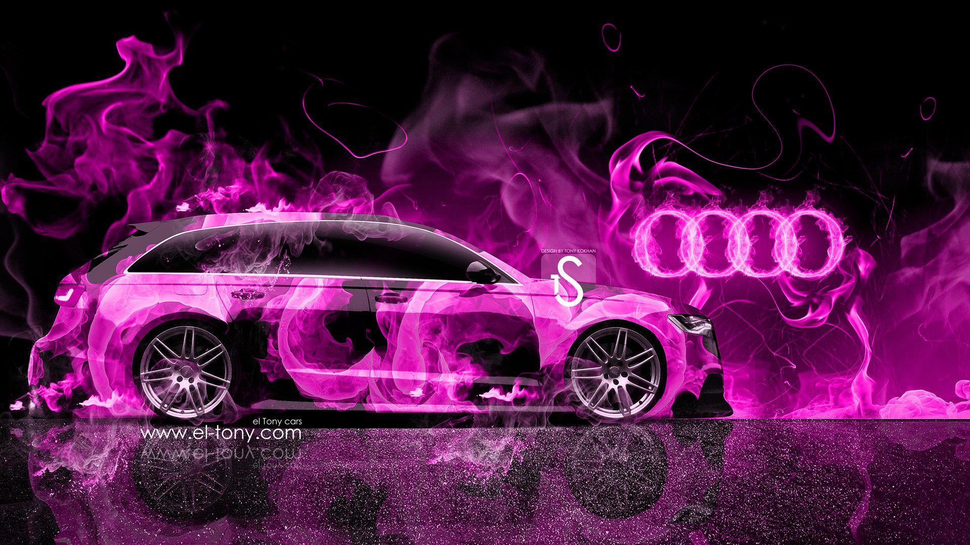1920x1080 Pink Cars Wallpaper