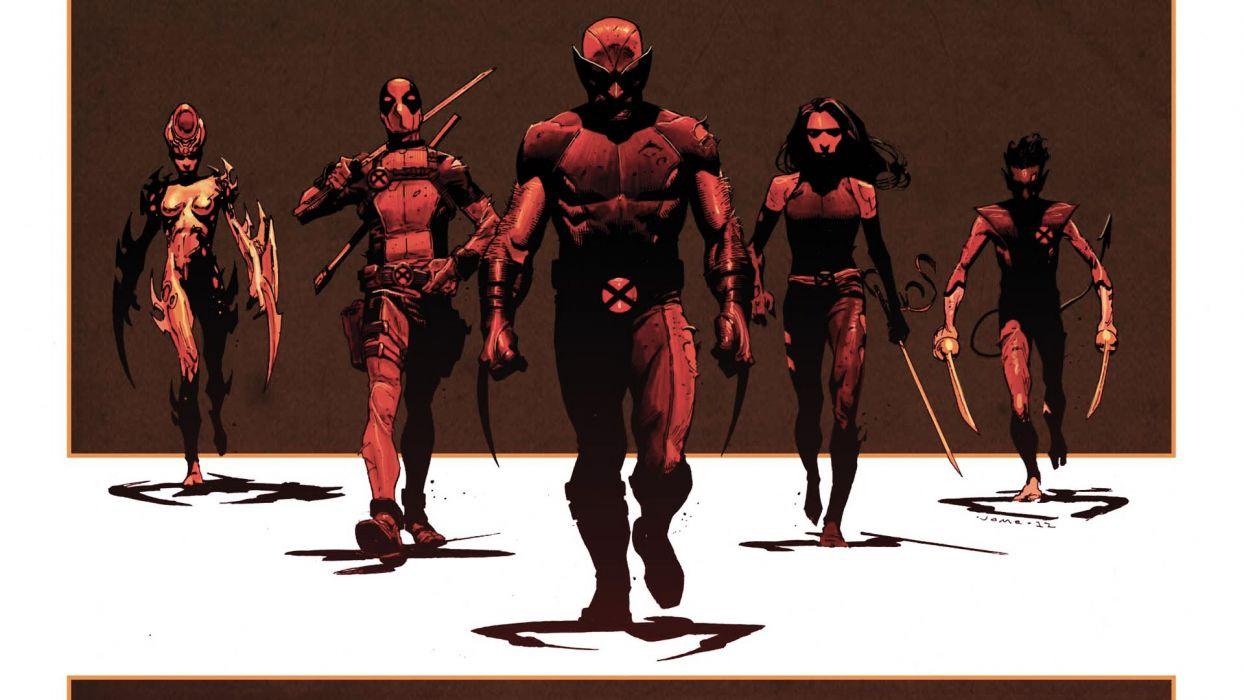 1244x700 X Men Wolverine Deadpool Wade Wilson Psylocke X Force Nightcrawler