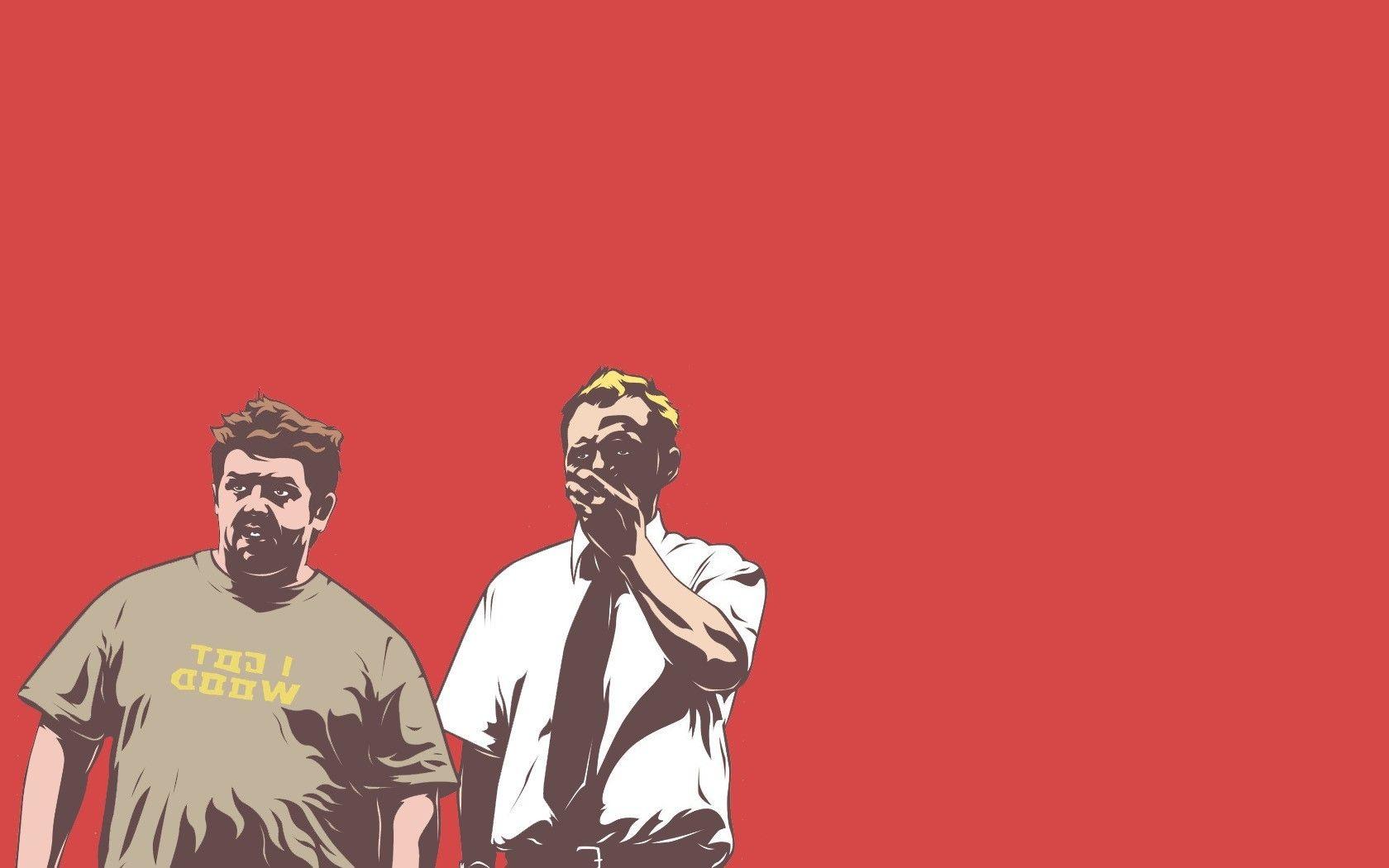 1680x1050 Simon Pegg, Shaun Of The Dead, Nick Frost, Movies, Simple