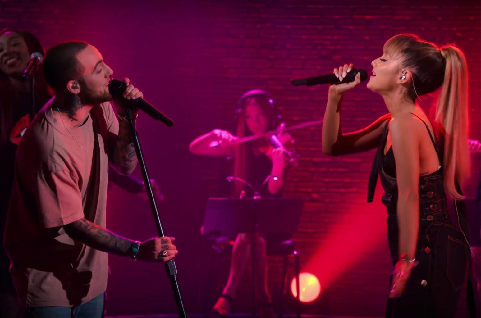 1548x1024 Mac Miller and Ariana Grande Live Performance Wallpaper for Phone