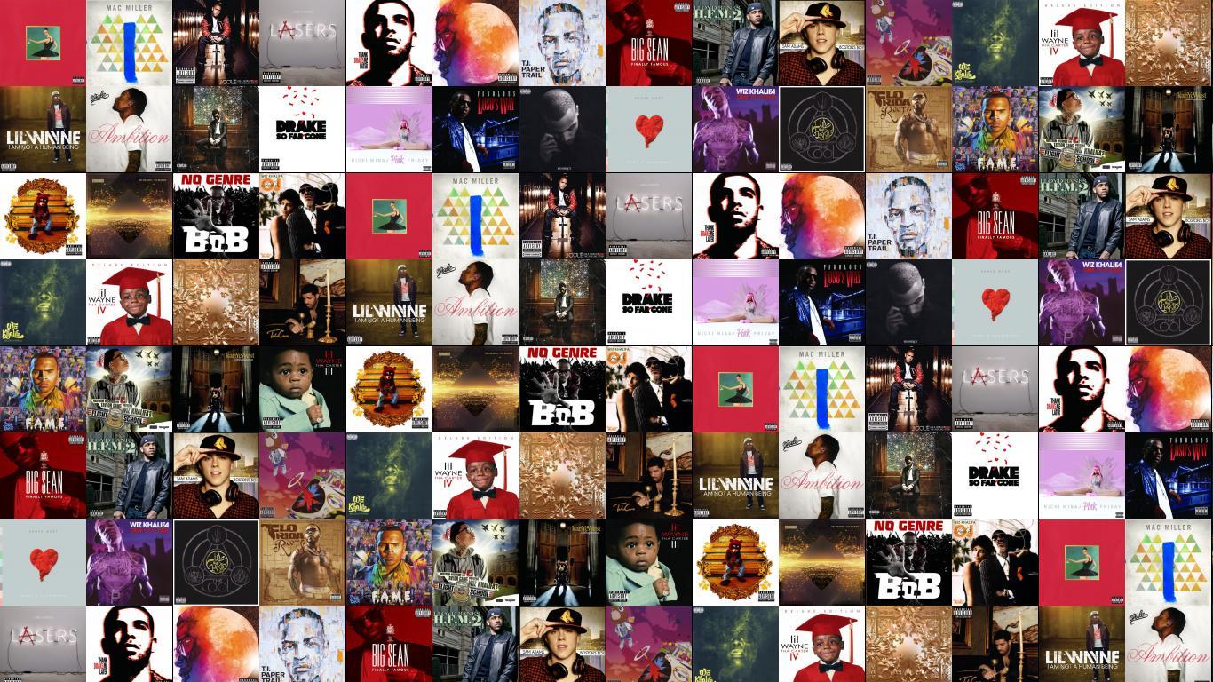 1366x768 Kanye West My Beautiful Dark Fantasy Mac Miller Wallpaper « Tiled