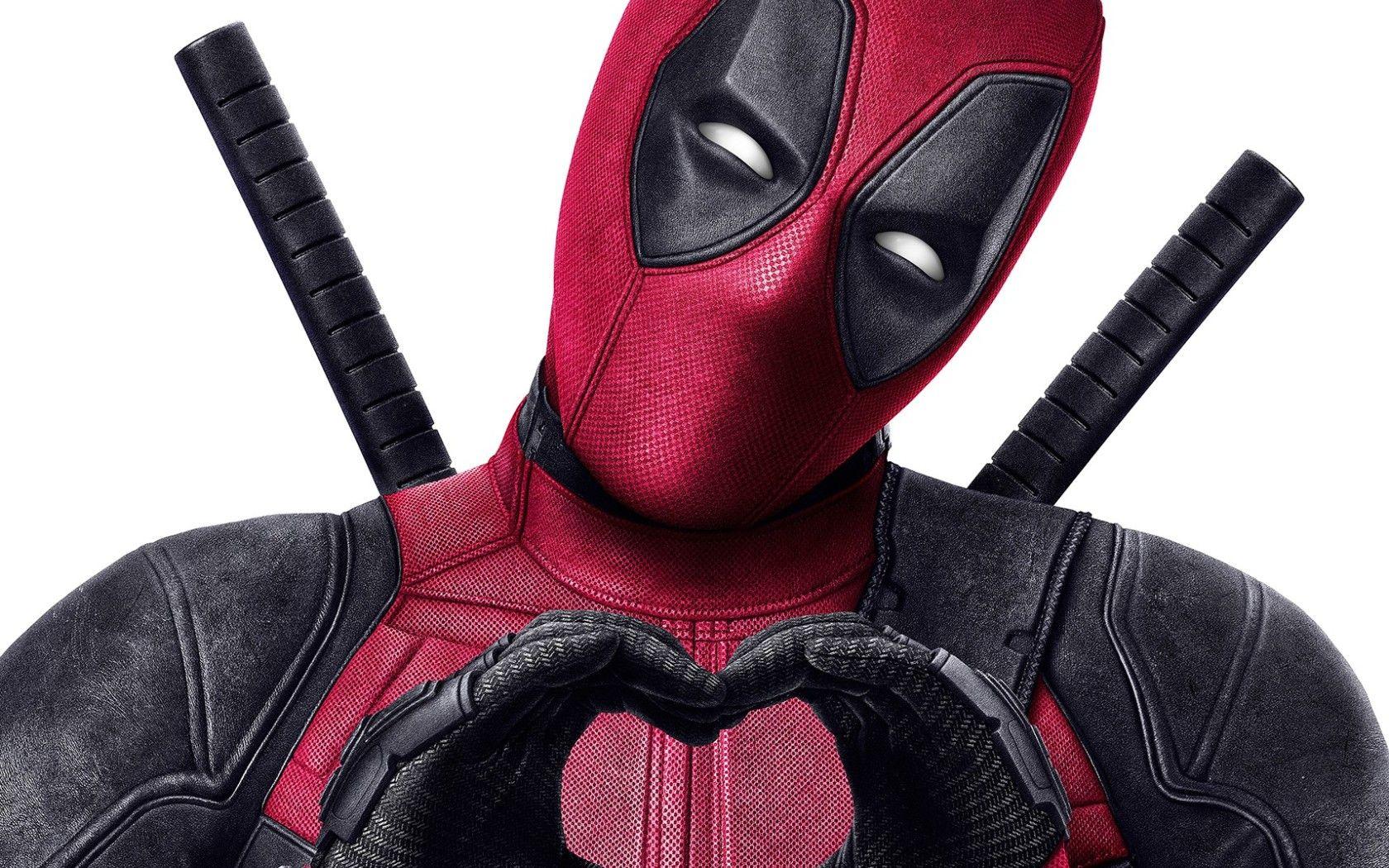 1680x1050 Deadpool Heart Shape Hand wallpaper