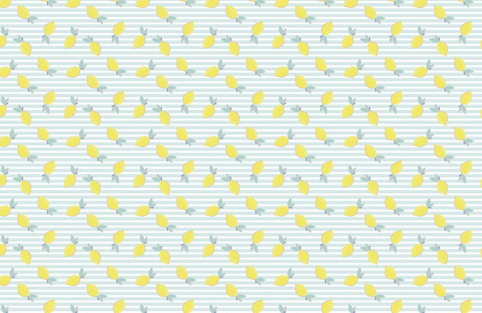 1650x1070 Lemon Pattern Wallpaper Mural