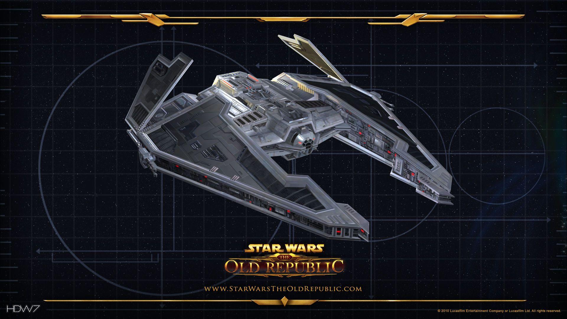 1920x1080 star wars the old republic fury starship widescreen HD wallpaper