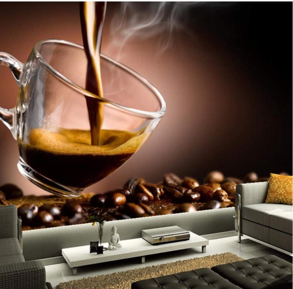 1000x986 Pbldb Custom Mural Coffee Grain Cup Food Wallpaper Coffee Shop