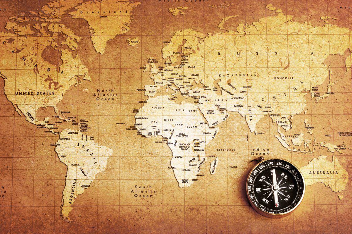1200x800 Old Map Wallpaper