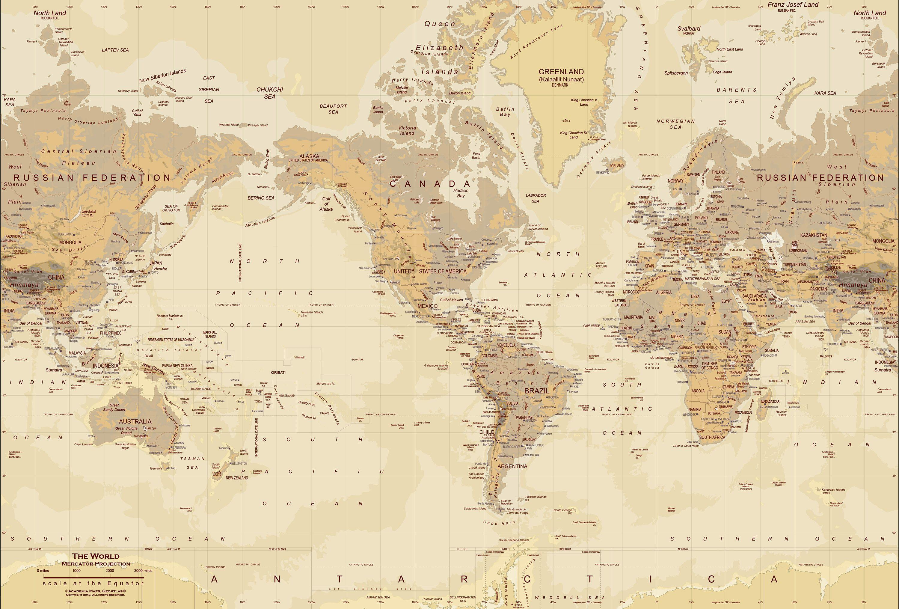 3000x2032 Antique World Wallpaper