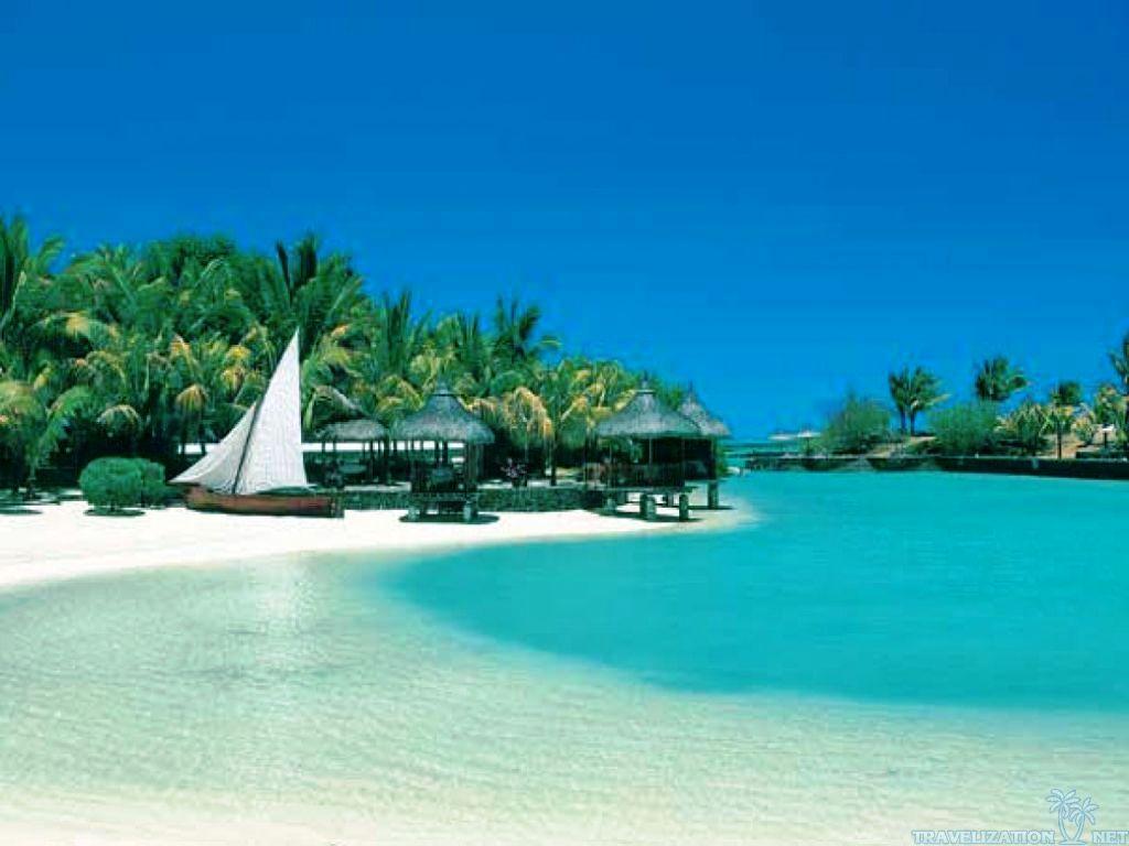 1024x768 Free download Tropical Beach Scene Wallpaper Best HD Wallpaper