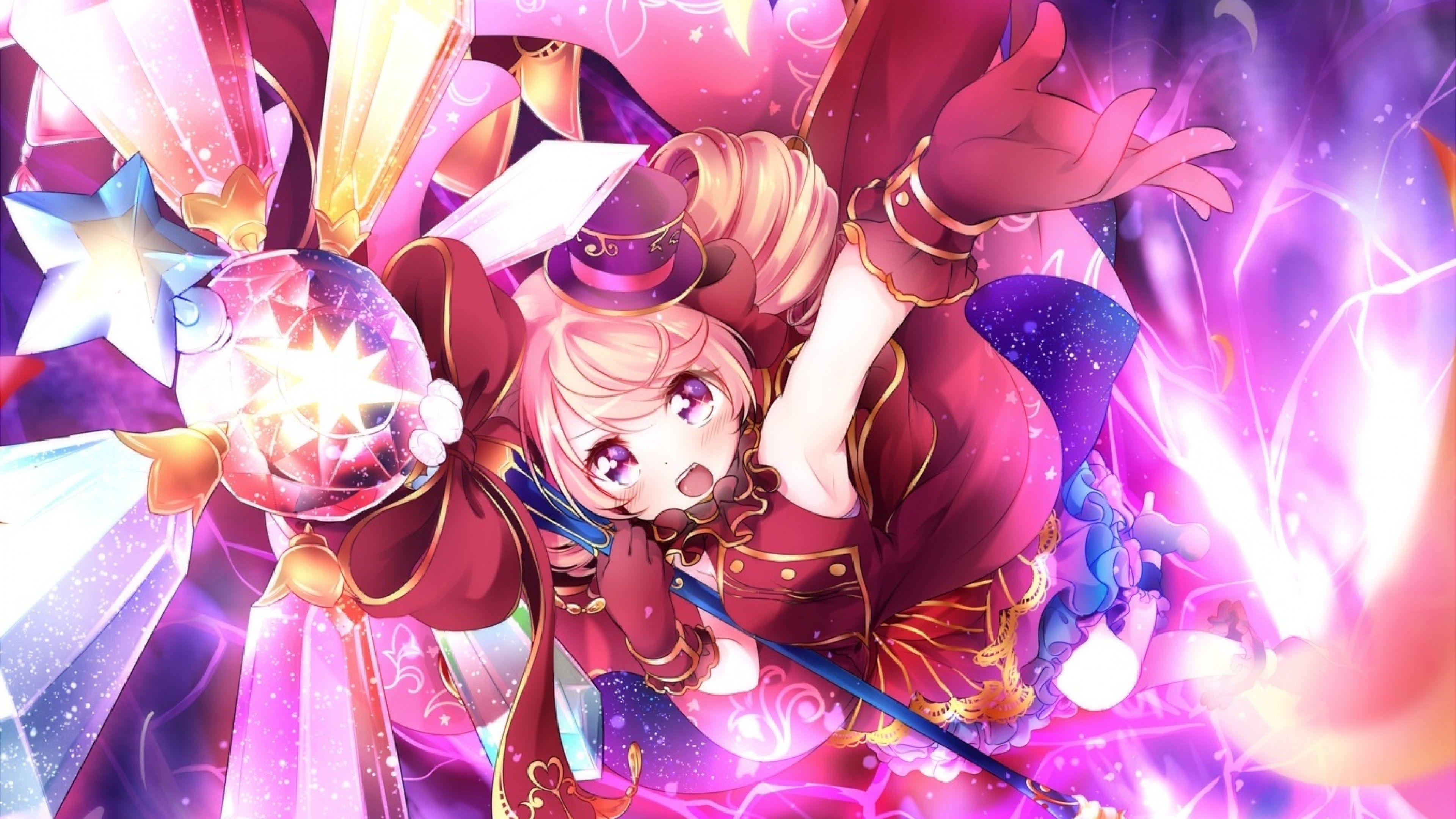3840x2160 Download 3840x2160 Otoca D'or, Luciko, Magical Girl, Staff, Loli