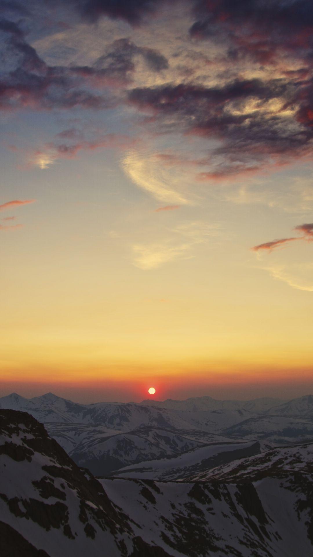 1080x1920 NATURAL IPHONE WALLPAPERS FOR THE NATURE LOVERS.. Style. Sun and clouds, Nature wallpaper, Sunset
