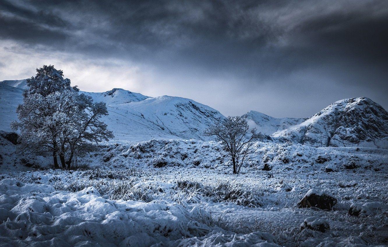scotland winter landscape