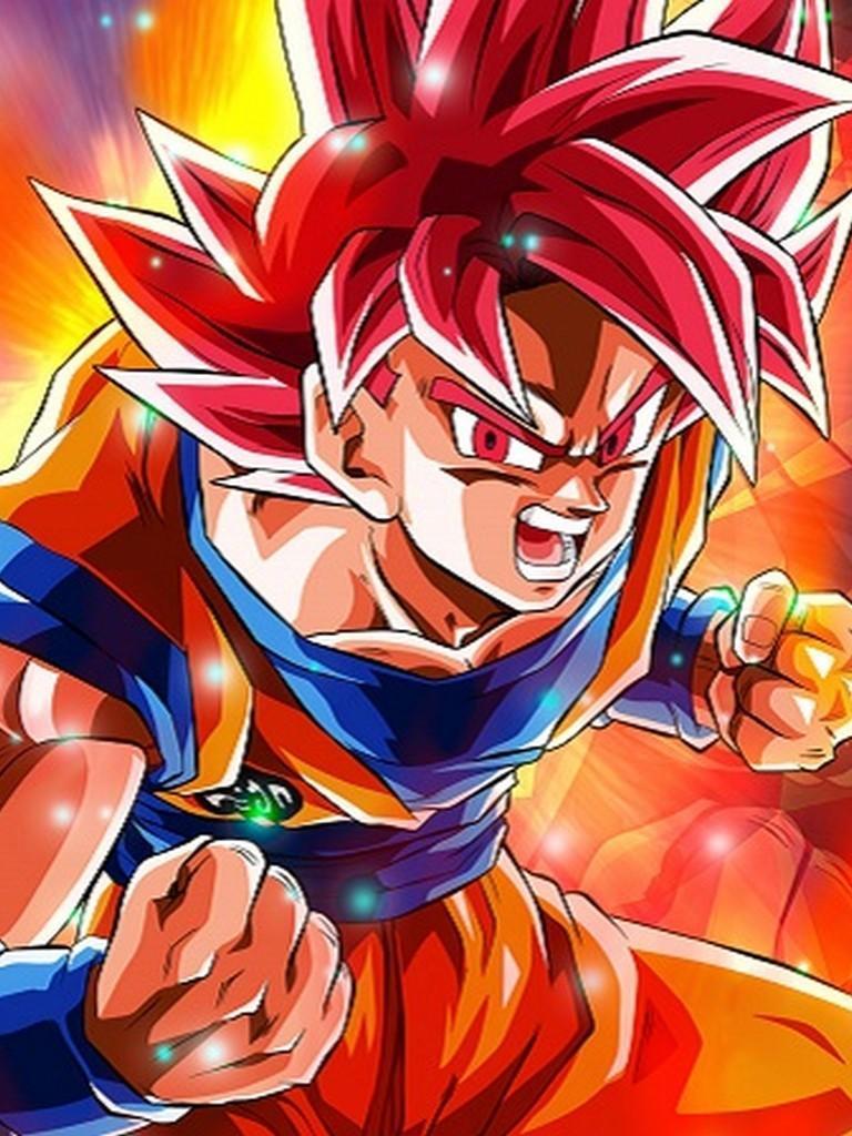 768x1024 Goku SSG Wallpaper HD Offline for Android